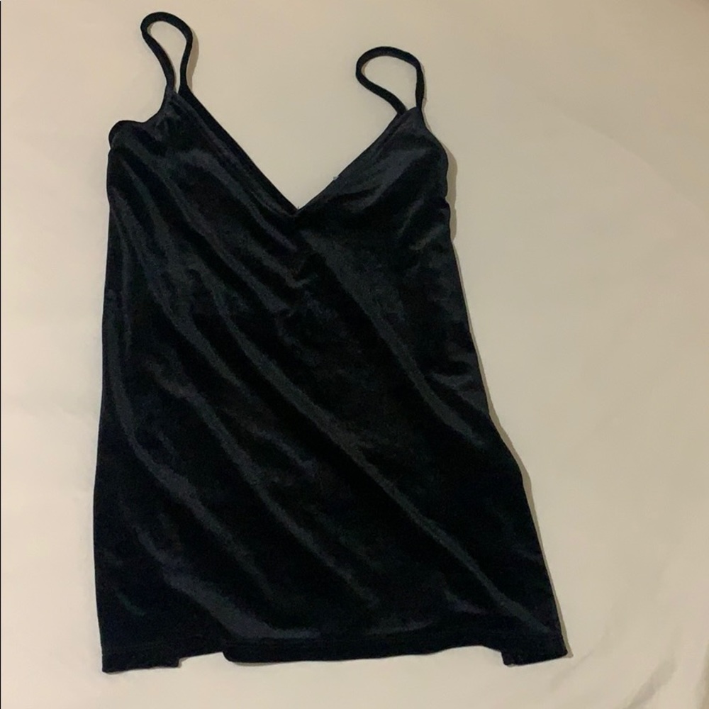 black velvet camisole
